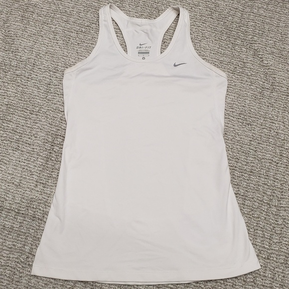 Nike Tops - Dri-fit white racerback sports tank